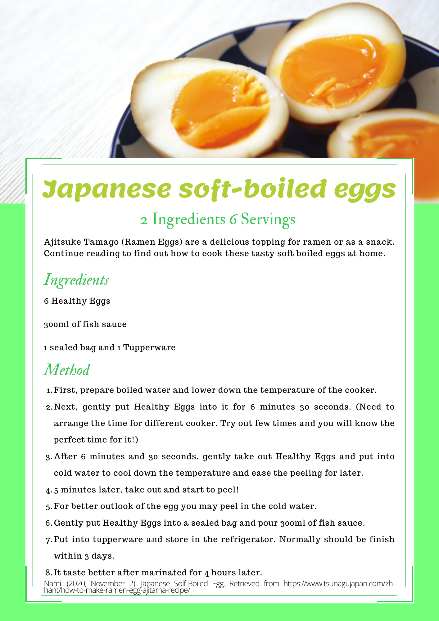 Japanese SoftBoiled Egg